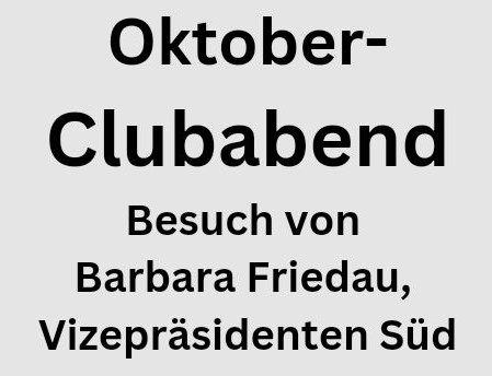 Clubabend Oktober